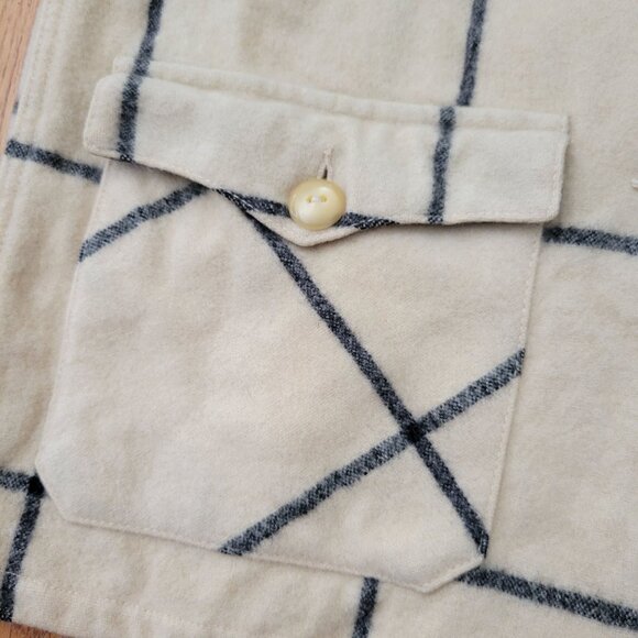 Vintage Timberline Wool Jacket Concordia S Cream Black Plaid Made In Canada - Picture 4 of 6